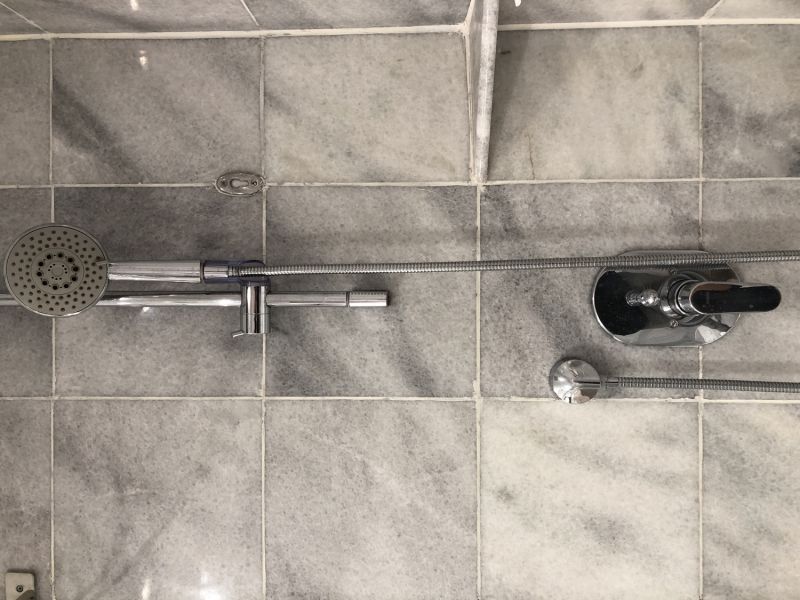 Close-up of Shower Fixtures